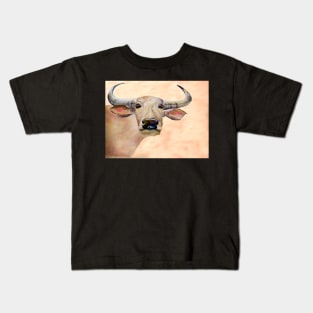 Water buffalo from Thai village Kids T-Shirt